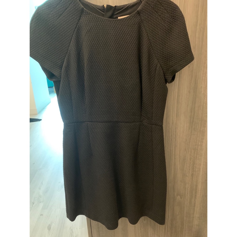 Banana Republic Black Quilted A-Line Dress